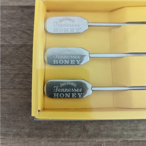 Jack Daniels Honey Cocktail Stir Swizzle Sticks Set of 3 limited edition - Picture 8 of 9